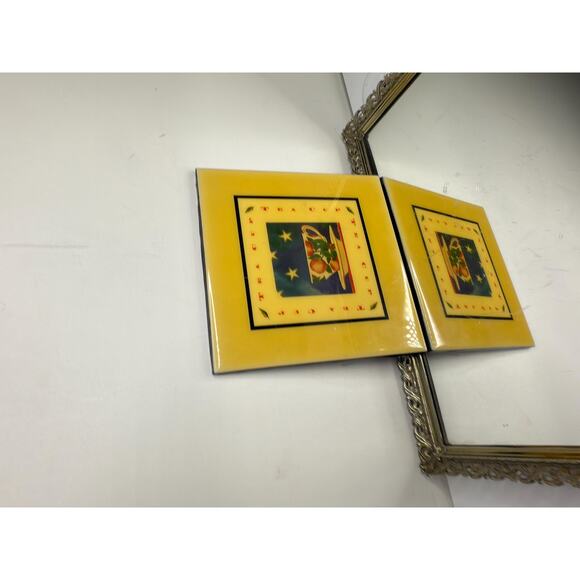 Vintage Teacup Signed print wall Hanging Tile - Picture 6 of 6